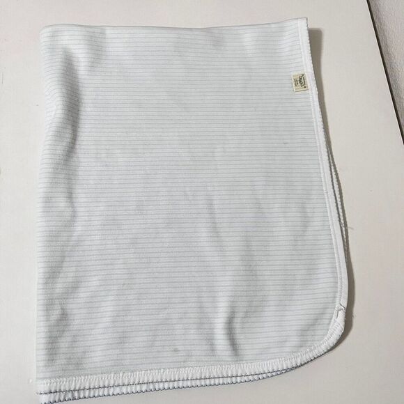 Nordstrom Baby Blue Little Puppy Dog Striped Boys Baby Blanket Lovey Lovie - Picture 11 of 16